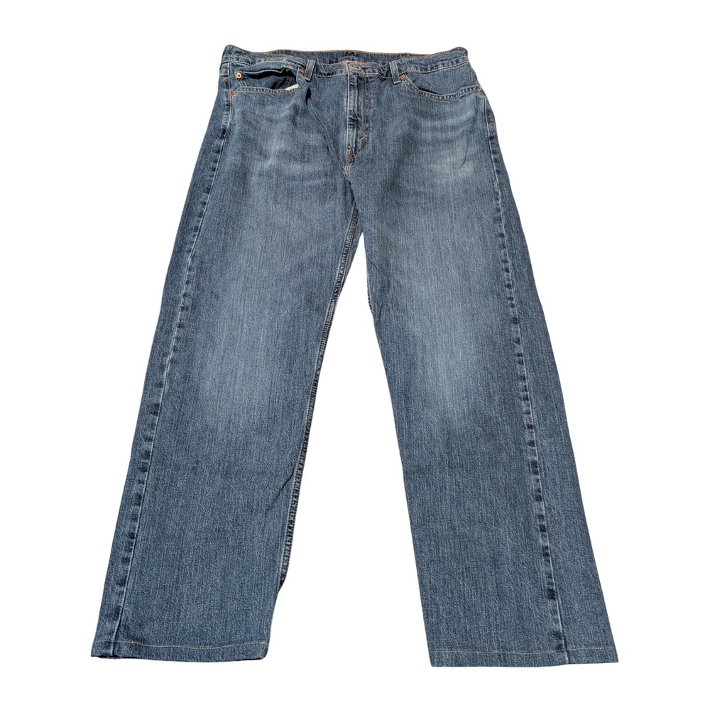 Levi's Jeans Mens 38x29 Blue 505 Regular Fit Straight Leg Medium Wash Denim Work
